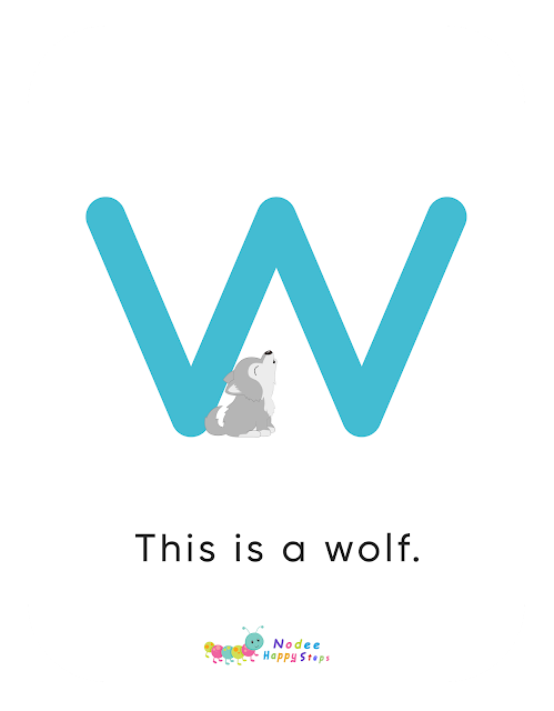 Letter W story for Kids - The Wolf